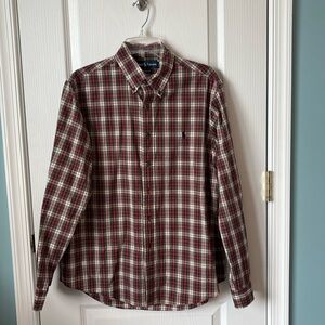 Ralph Lauren polo woven shirt, custom fit - large